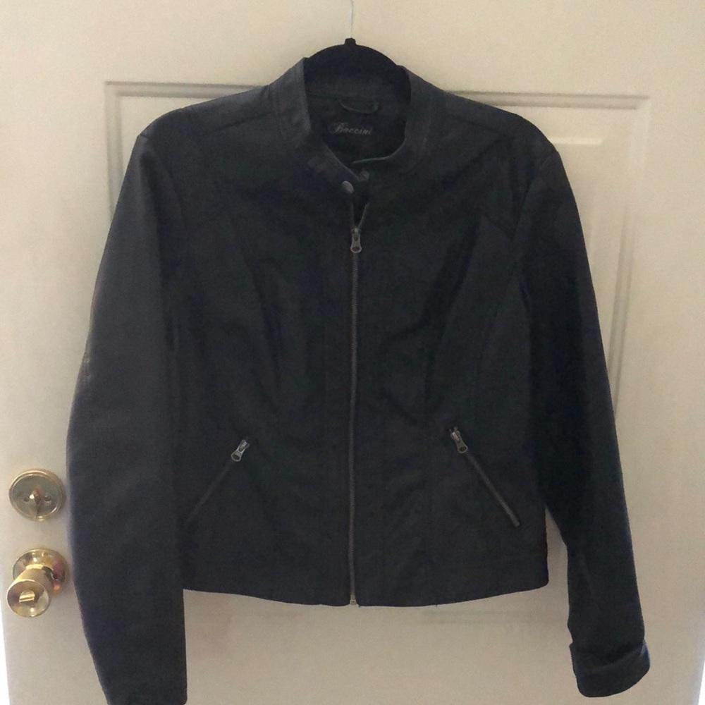 Black Faux Leather Jacket
